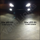 2005-2013 C6 Corvette Vette Lights Brightest Available LED Fog Lights (Brighter Than HID)