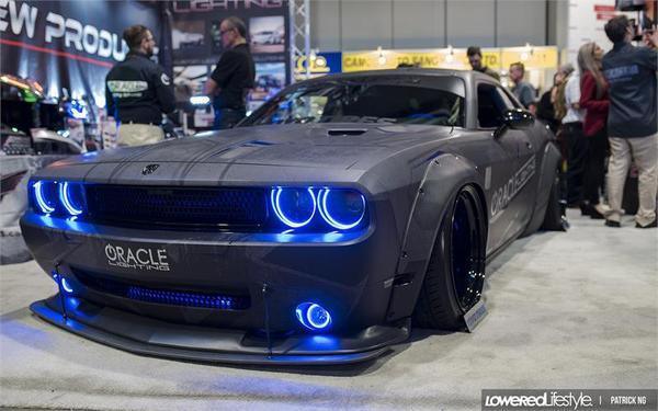 2015-2019 Dodge Challenger LED Fog Light Halo Kit- Surface Mount- Wate Late Model Lighting 2015-2019 Dodge Challenger LED Fog Light Halo Kit- Surface Mount- Wate Late Model Lighting