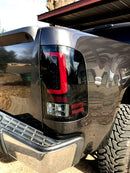 2007-2013 GMC Sierra Recon Halo LED Tail Lights