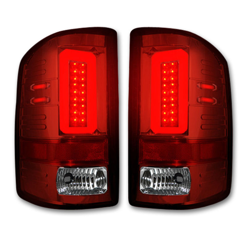 2014-2018 GMC Sierra RECON LED Halo Tail Lights (For OEM LED Trucks)