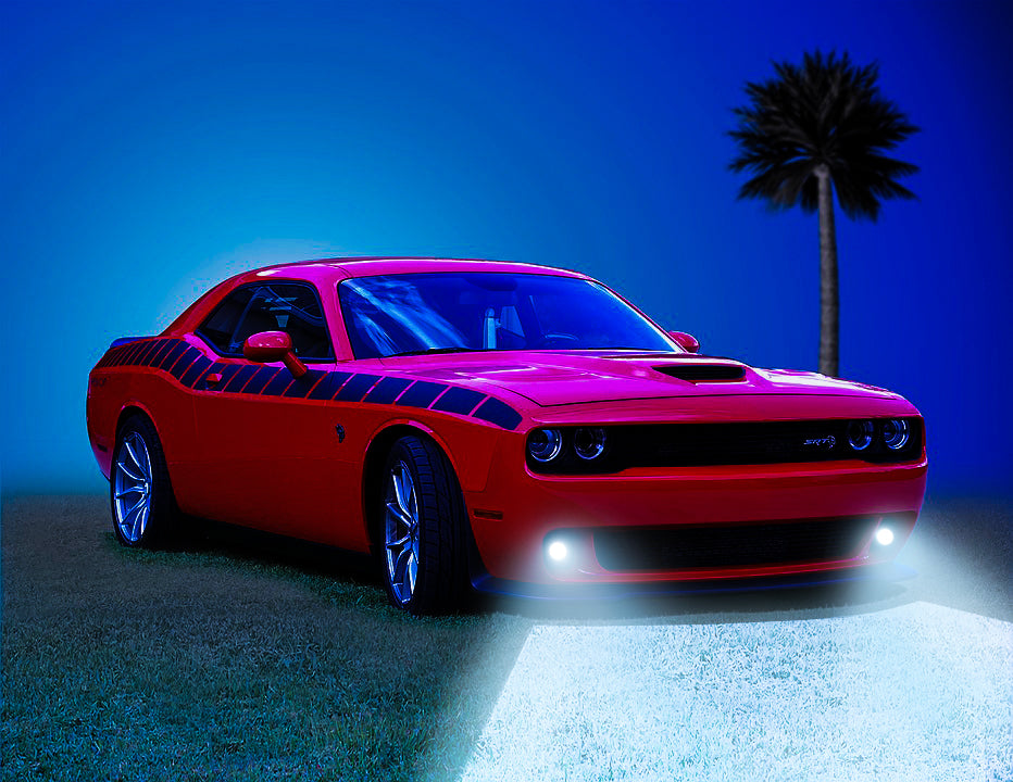 Dodge Challenger High Powered LED Fog Light Kit Late Model Lighting Dodge Challenger High Powered LED Fog Light Kit Late Model Lighting