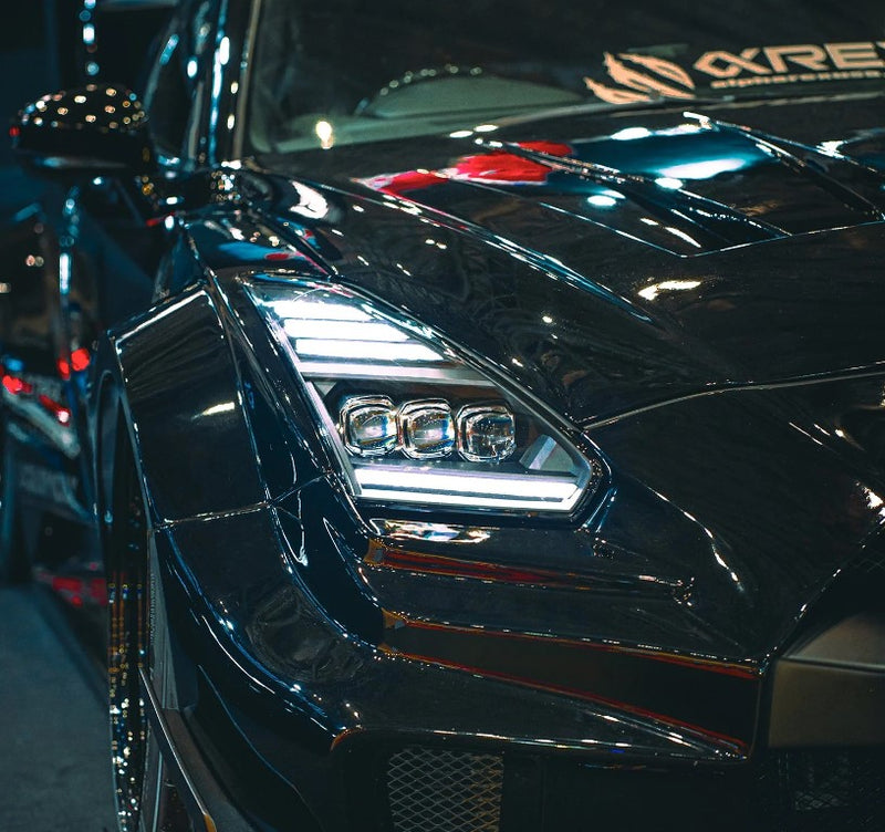 2009-2025 Nissan GT-R: Alpharex NOVA-Series LED Projector Headlights