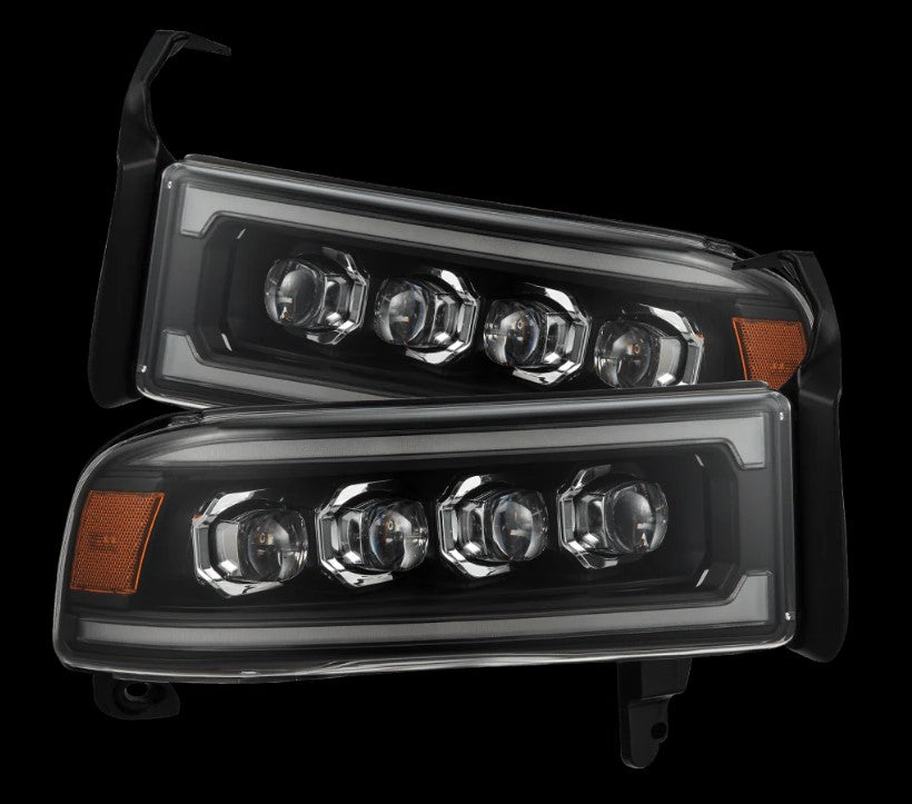 94-01 Dodge Ram 1500/94-02 Ram 2500/3500 LUXX-Series LED Headlights Black 319807 94-01 Dodge Ram 1500/94-02 Ram 2500/3500 LUXX-Series LED Headlights Black 319807