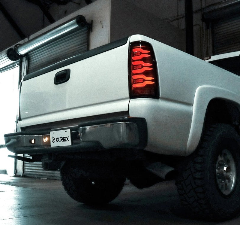 99-06 Chevy Silverado/GMC Sierra: Alpharex LUXX Series LED Taillights