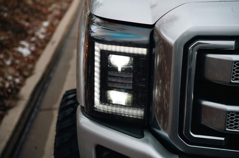 2011-2016 Ford Super Duty: XB HYBRID LED HEADLIGHTS (F250, F350, F450, F550)