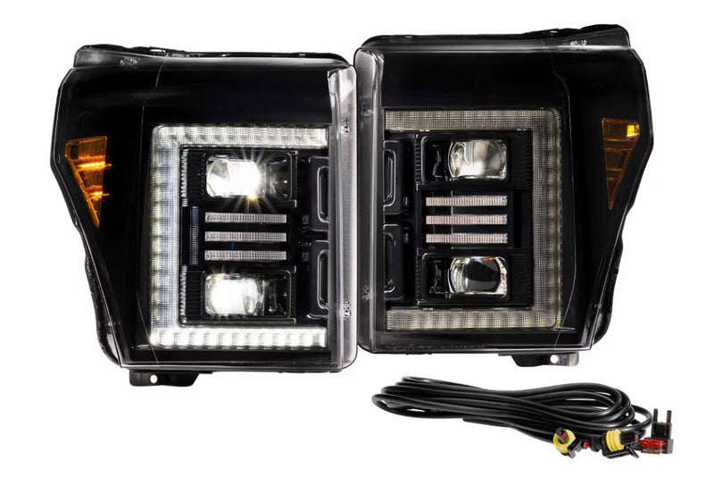 2011-2016 Ford Super Duty: XB HYBRID LED HEADLIGHTS (F250, F350, F450, F550)
