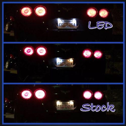 1997-2013 C5 & C6 Corvette License Plate Plug-N-Play Replacement White LED's
