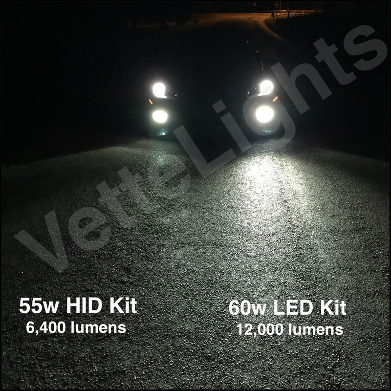 2005-2013 C6 Corvette Vette Lights Brightest Available LED Fog Lights (Brighter Than HID)