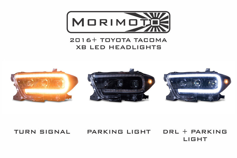2016-2023 Toyota Tacoma: XB LED Headlights (Tri-Beam)