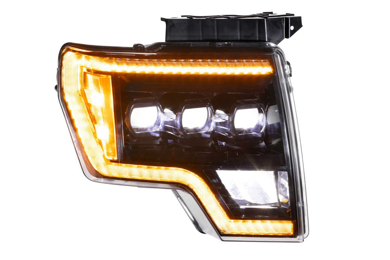 2009-2014 Ford F-150 and Raptor: Morimoto XB LED Headlights (Amber DRL)