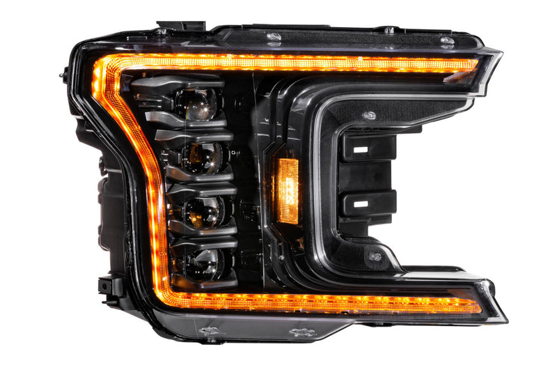 2018-2020 Ford F-150: Morimoto XB LED Headlights (Amber DRL) (Gen 2 Series)