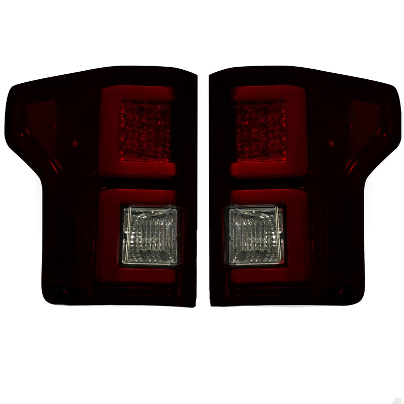 2018-2020 Ford F150 Recon Halo LED Taillights (For OEM Halogen Trucks)