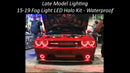 2015-2019 Dodge Challenger LED Fog Light Halo Kit- Surface Mount- Waterproof