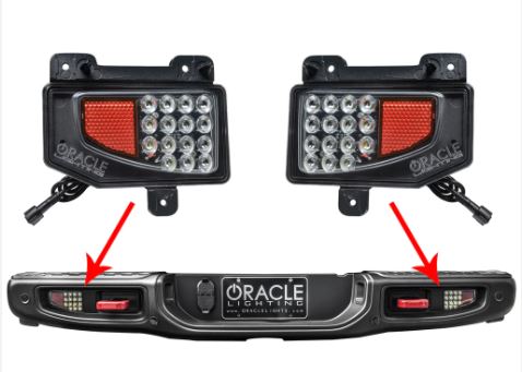 Oracle Jeep Gladiator JT LED Rear Bumper Reverse Lights