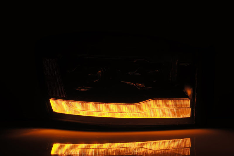 Dodge Ram (06-08): Alpharex LUXX LED Projector Headlights (Dual Beam)
