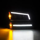 2002-2006 Chevy Avalanche Alpharex Nova-Series LED Projector Headlights