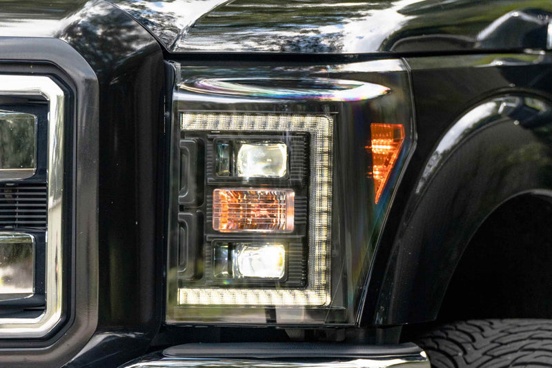 2011-2016 Ford Super Duty: XB HYBRID LED HEADLIGHTS (F250, F350, F450, F550)