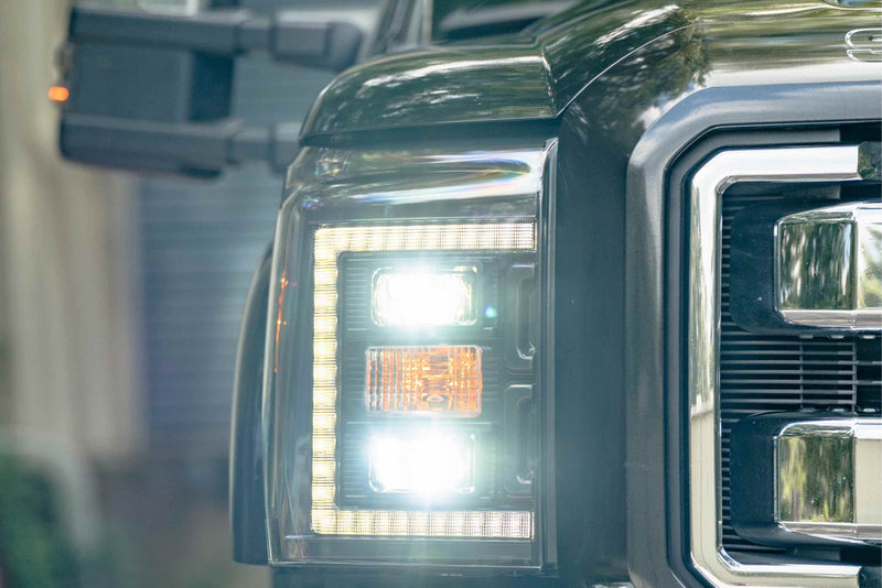 2011-2016 Ford Super Duty: XB HYBRID LED HEADLIGHTS (F250, F350, F450, F550)