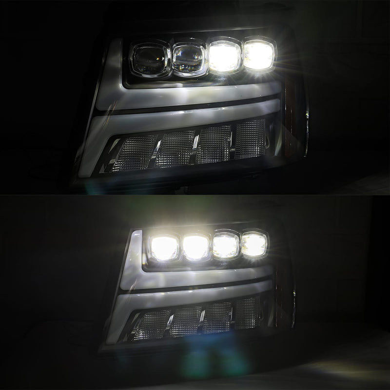 2007-2014 Chevrolet Suburban AlphaRex NOVA LED Projector Headlights